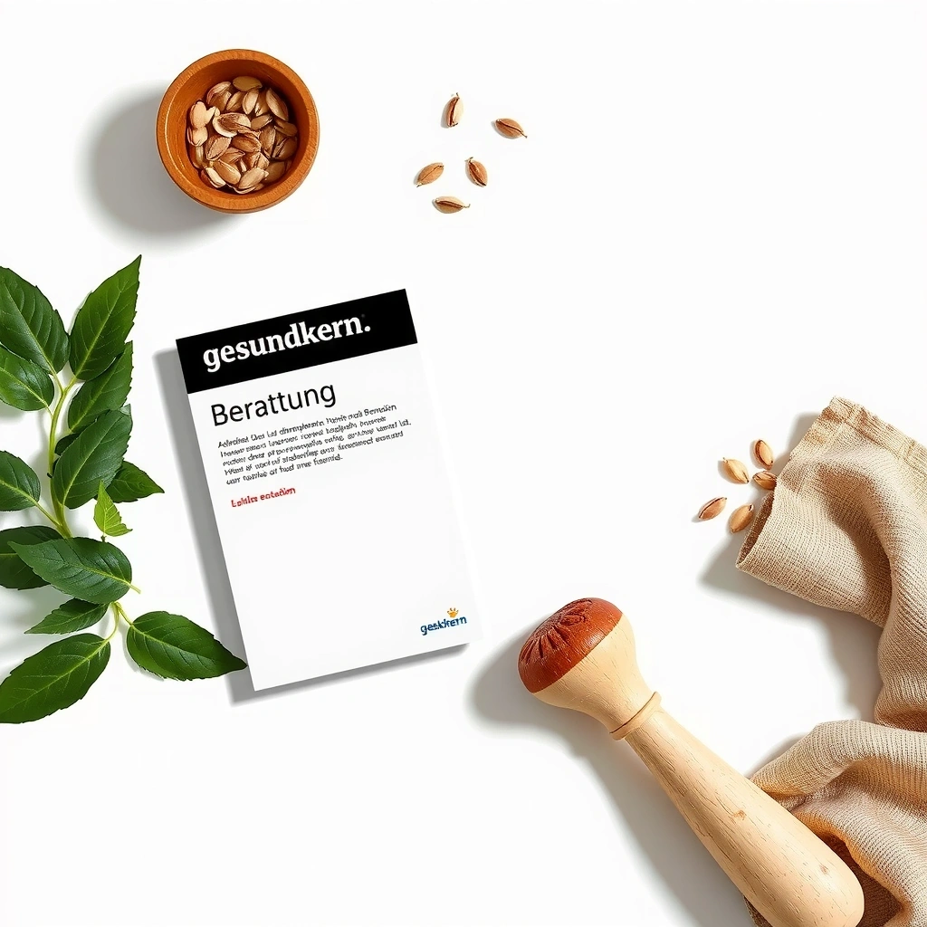 Beratungsumgebung mit frischen Lebensmitteln und Planungsmaterialien